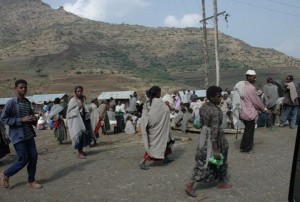 People on the road