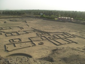 Right next to an archaeological site